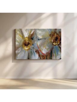 Anciq - Lily Blossom Canvas Wall Painting - (24x36 Inch)