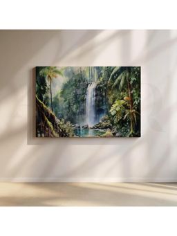 Anciq - Enveloping Calm Canvas Wall Painting - (24x36 Inch)