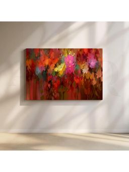 Anciq - Vibrant Abstract Floral Wall Painting - (24x36 Inch)