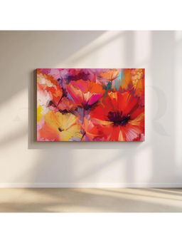 Anciq - Graceful Orchids Canvas Living Room Wall Painting - (24x36 Inch)