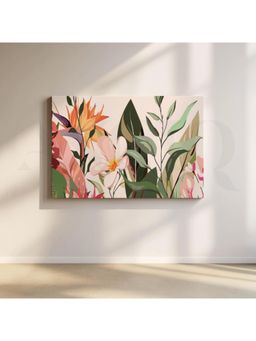 Anciq - Peony Whispers Canvas Bedroom Wall Painting - (24x36 Inch)
