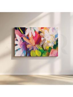 Anciq - Lily Bouquet Symphony Canvas Living Room Wall Painting - (24x36 Inch)