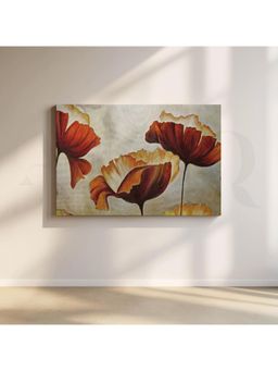 Anciq - Poppy Dreams Canvas Kitchen Dining Area Wall Painting - (24x36 Inch)
