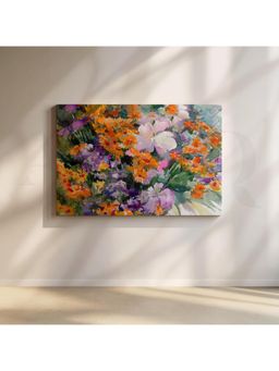 Anciq - Vibrant Floral Watercolor Canvas Art Wall Painting - (24x36 Inch)
