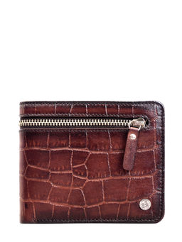 Eske - Oisin Men's Two Fold Wallet Tan Hand-Stitched Croco