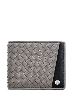 Eske - Bethan Men's Two Fold Wallet Grey & Black Cosmos