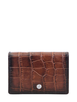 Eske - Maceo Card Holder 3 Card Holders Tan Hand-Stitched