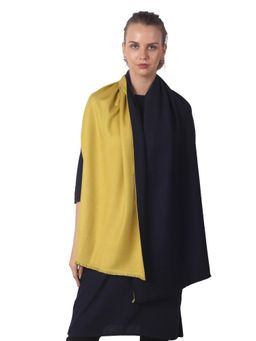 Pashma - Mustard & Black Reversible Scarf