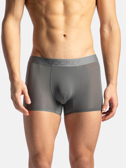 Jockey - IC44 Men Tactouch Microfiber Seamfree Bonded Tech Solid Trunk - Grey