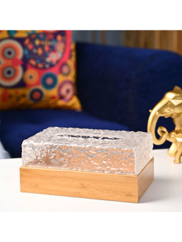Voncasa - Plastic Transparent Color Tissue Box