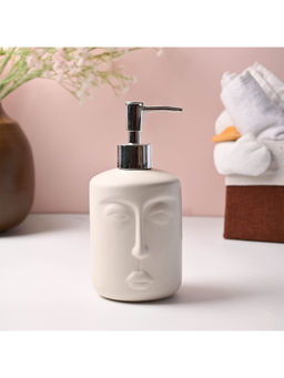 Voncasa - Ceramic Off White Color Soap Dispenser