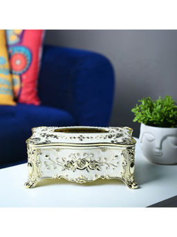 Voncasa - Plastic White Color Tissue Box