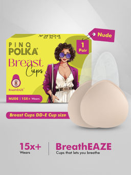 Pinq Polka - Breatheaze Breast Cup Silicone Bra Lift Dd-E Cup Boob Lift