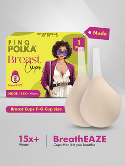 Pinq Polka - Breatheaze Breast Cup Silicone Bra Lift F-G Cup Boob Lift
