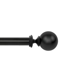 Deco Window - 52-144 Curtain Rod Ball Black Matt