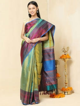 Fabindia - Silk Kanjeevaram Checks Sari