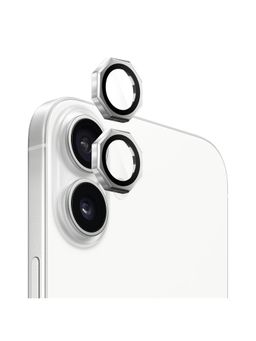 GRIPP - 2N1 Focal Octagon Camera Lens Protector for iPhone 16 & iPhone 16 Plus (2024) - Silver