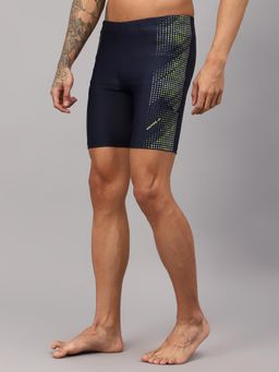 Vector X - Navy Blue OMCS-344 Mens Printed Compression Shorts