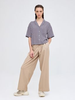 Cover Story - Geo Print Resort Wear Shirt