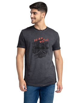 Being Human - Men Short Sleeve T-Shirt Grey