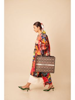 ODDCAT - Multi Outlander Tote Bag with Detachable Sling (Set Of 2)