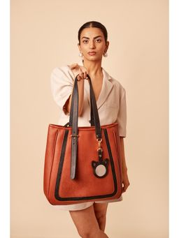ODDCAT - Tan All Tall Vegan Leather Tote Bag
