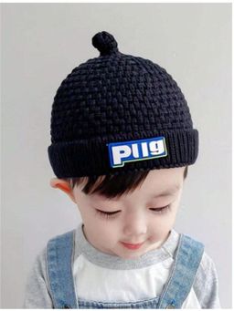 Priaansha Creations - Black Pacifier Winter Cap