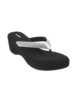 Mochi - Womens Black Platform HeelsMochi Women Black Solid Wedges