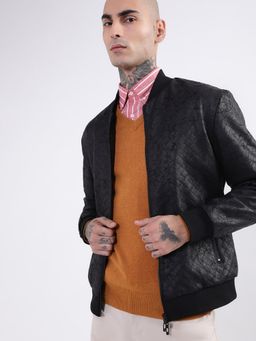 Antony Morato - Coat Slim Fit In Stretch Scuba With Geometric Print