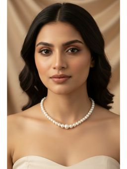 Kastiya Jewels - White Colored Pearl Necklace