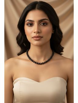 Kastiya Jewels - Black Colored Pearl Necklace
