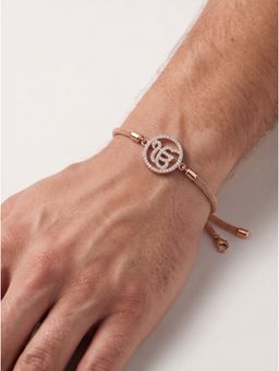 MINJI AND CO. - Ek Onkar Crystal Rakhi Gold Plated Brass with CZ Stone Adjustable Thread