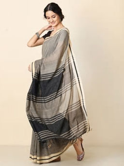 Fabindia - Cotton Woven Checks Sari