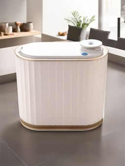 Savya Home - Oval Sensor Automatic Dustbin 4L, White