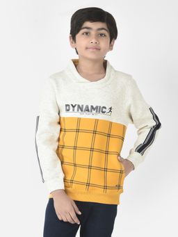 CRIMSOUNE CLUB - Boys Mustard Dynamic Sweatshirt