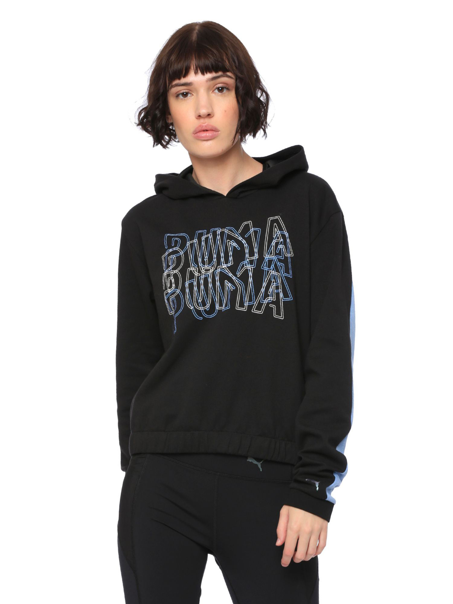 blue puma hoodie womens