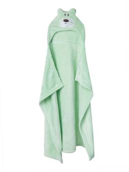 Baby Moo - Bear Soft Cozy Hooded Blanket Mint Green