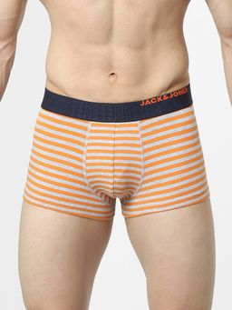 Jack & Jones - Orange Striped Trunks