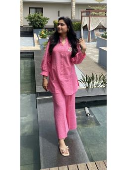 ALLUREARMOIRE - Women Premium Blush Bloom Co-Ord (Set of 2)