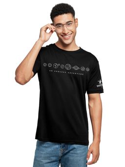 The Souled Store - Isro An Endless Adventure Black T-Shirt for Men
