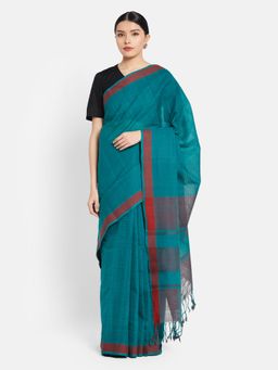 Fabindia - Cotton Loom Woven Saree Without Blouse