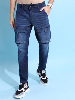 HIGHLANDER - Men High Rise Ramie Fit Stretchable Jeans