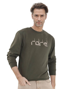 Rare Rabbit - Emry Olive Graphic Sweatshirt