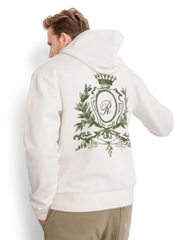 Rare Rabbit - Kant Off White Graphic Hoodie