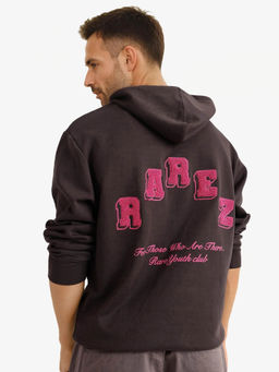Rare Rabbit - Kant Mauve Graphic Hoodie