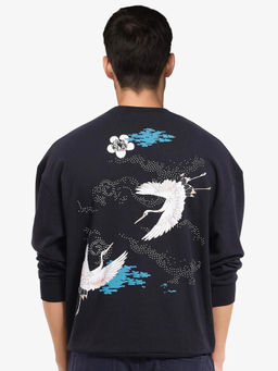 Rare Rabbit - Lain Black Animal Sweatshirt