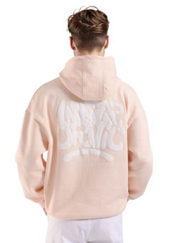 Rare Rabbit - Laurl Light Pink Typography Hoodie