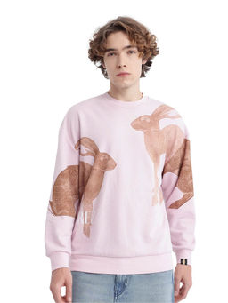 Rare Rabbit - Nellei Light Pink Animal Sweatshirt