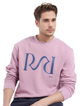 Rare Rabbit - Oris Dusky Pink Graphic Sweatshirt