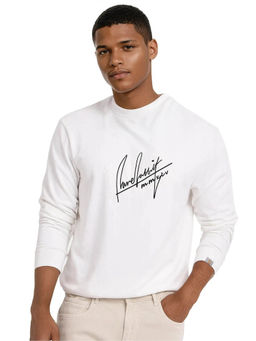 Rare Rabbit - Raydon Off White Graphic Sweatshirt